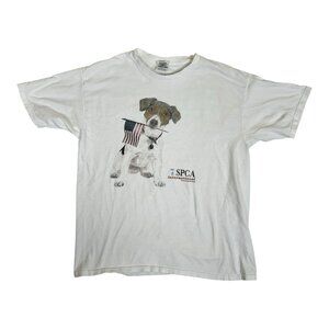 Vintage SPCA Dog T-Shirt Size Large Jack Russell Terrier